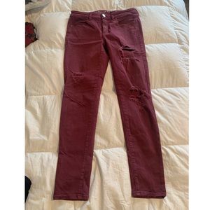 American Eagle Maroon Jeans